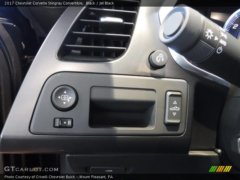 Black / Jet Black 2017 Chevrolet Corvette Stingray Convertible