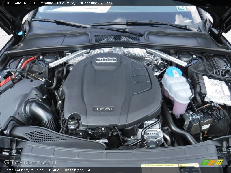  2017 A4 2.0T Premium Plus quattro Engine - 2.0 Liter TFSI Turbocharged DOHC 16-Valve VVT 4 Cylinder