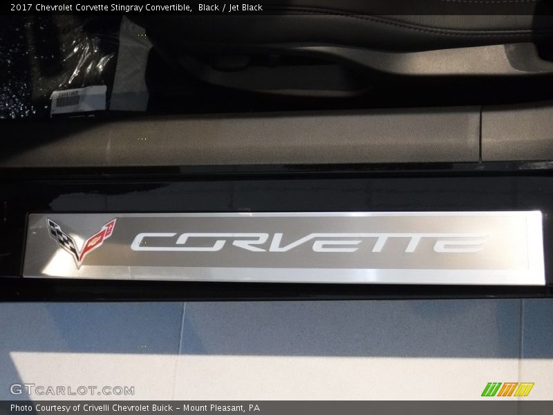 Black / Jet Black 2017 Chevrolet Corvette Stingray Convertible