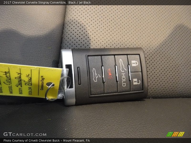 Keys of 2017 Corvette Stingray Convertible