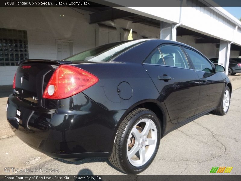 Black / Ebony Black 2008 Pontiac G6 V6 Sedan