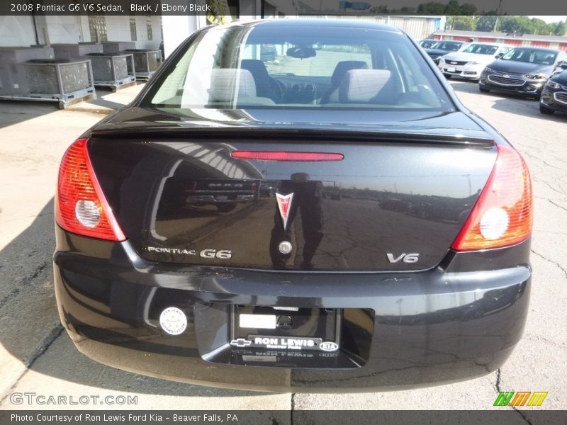 Black / Ebony Black 2008 Pontiac G6 V6 Sedan