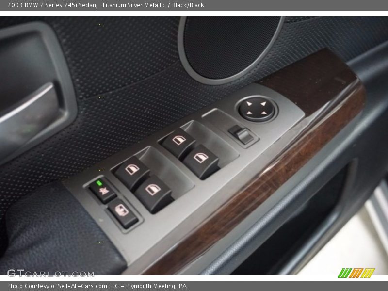 Titanium Silver Metallic / Black/Black 2003 BMW 7 Series 745i Sedan