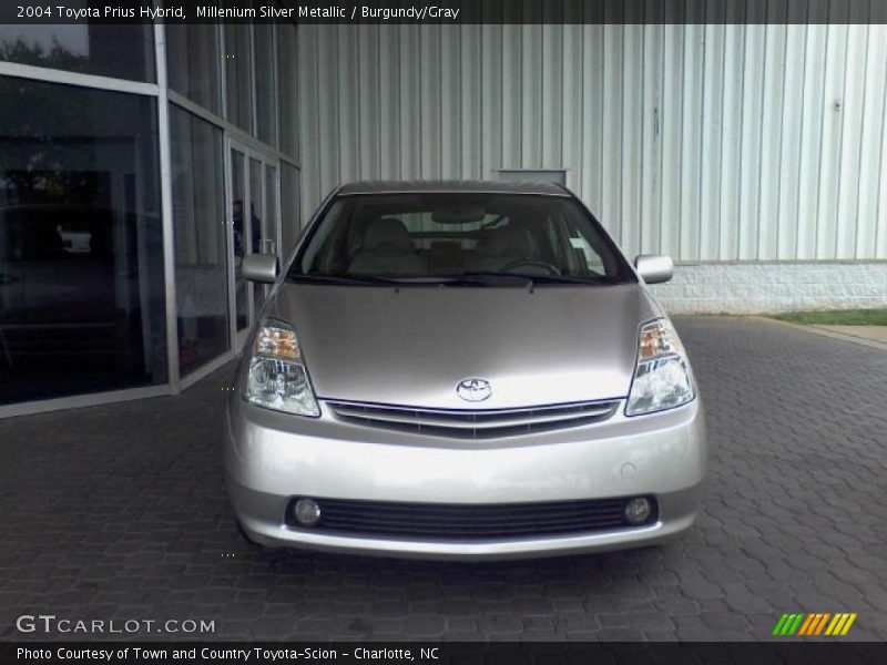 Millenium Silver Metallic / Burgundy/Gray 2004 Toyota Prius Hybrid