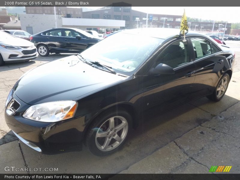 Black / Ebony Black 2008 Pontiac G6 V6 Sedan