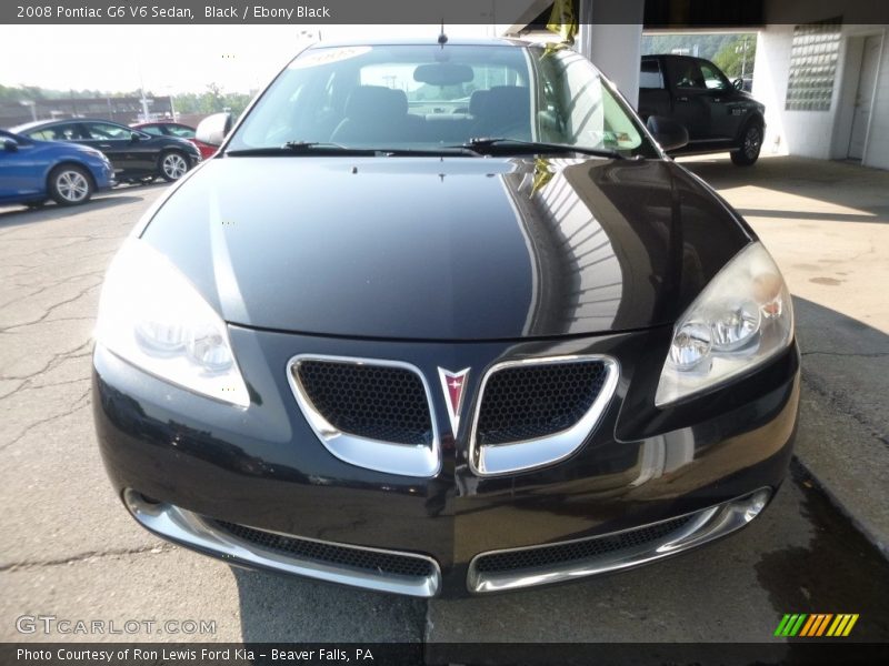 Black / Ebony Black 2008 Pontiac G6 V6 Sedan