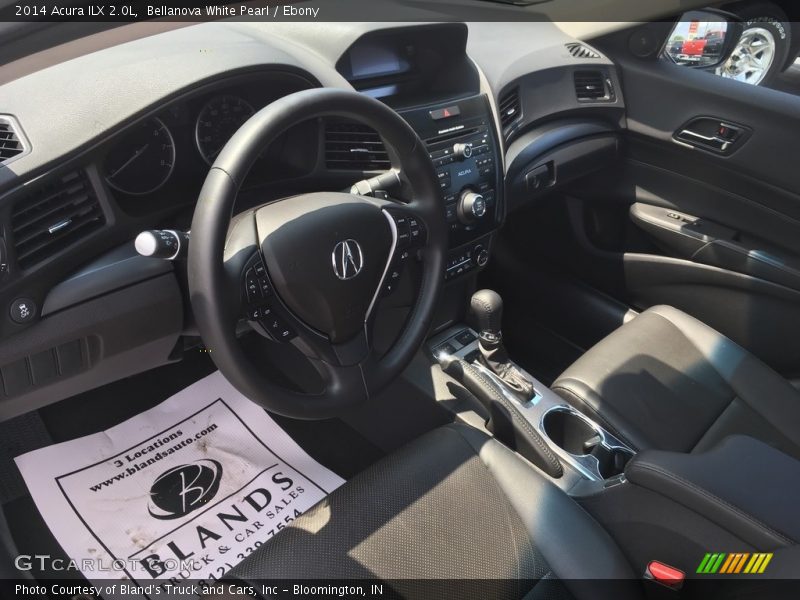 Bellanova White Pearl / Ebony 2014 Acura ILX 2.0L