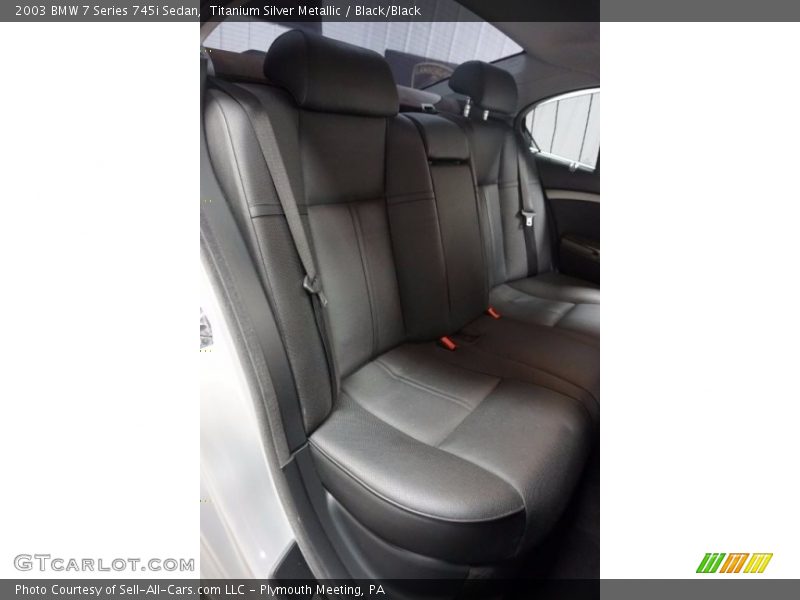 Titanium Silver Metallic / Black/Black 2003 BMW 7 Series 745i Sedan