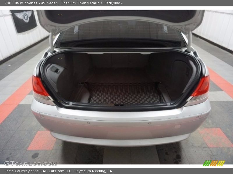 Titanium Silver Metallic / Black/Black 2003 BMW 7 Series 745i Sedan