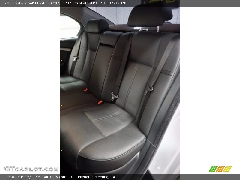Titanium Silver Metallic / Black/Black 2003 BMW 7 Series 745i Sedan