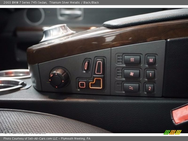 Titanium Silver Metallic / Black/Black 2003 BMW 7 Series 745i Sedan