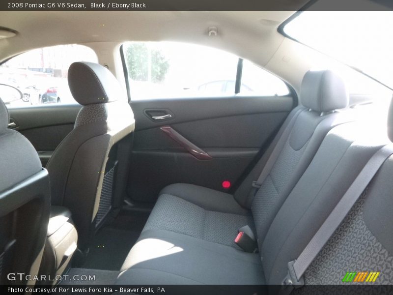 Black / Ebony Black 2008 Pontiac G6 V6 Sedan