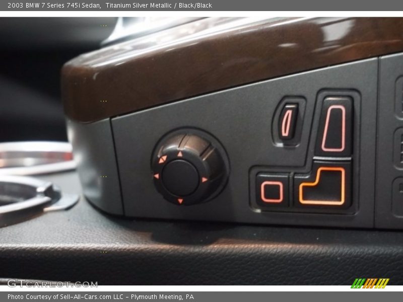 Titanium Silver Metallic / Black/Black 2003 BMW 7 Series 745i Sedan