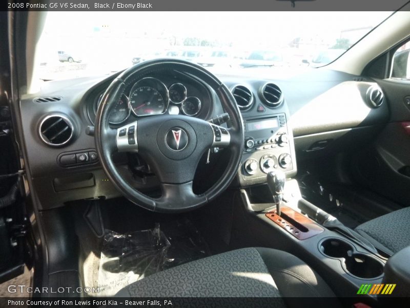 Black / Ebony Black 2008 Pontiac G6 V6 Sedan