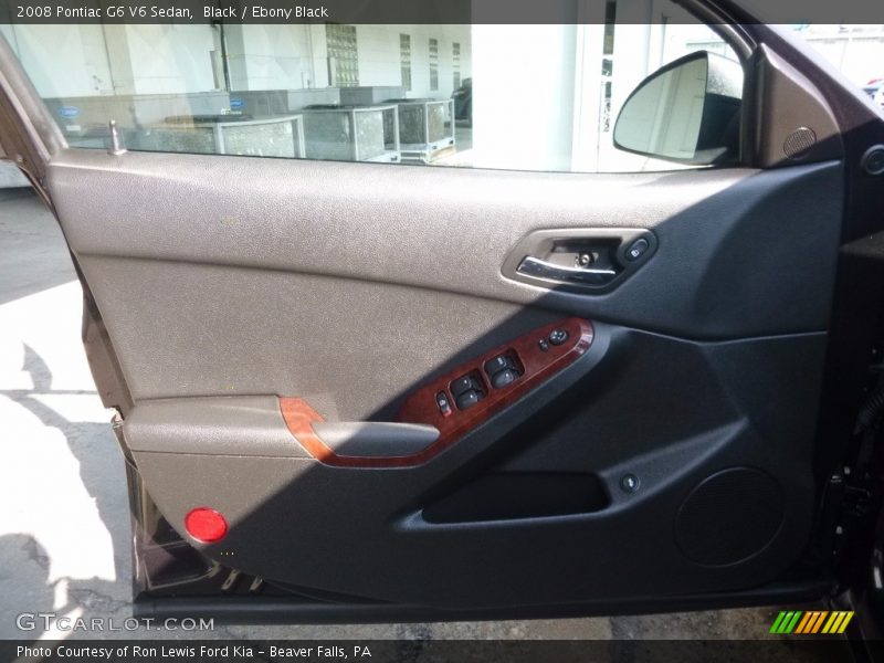 Black / Ebony Black 2008 Pontiac G6 V6 Sedan