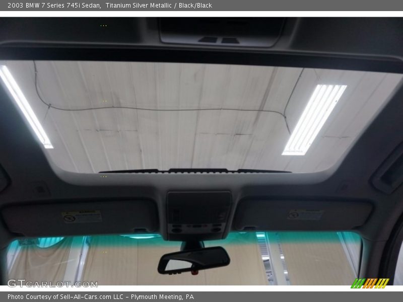 Titanium Silver Metallic / Black/Black 2003 BMW 7 Series 745i Sedan