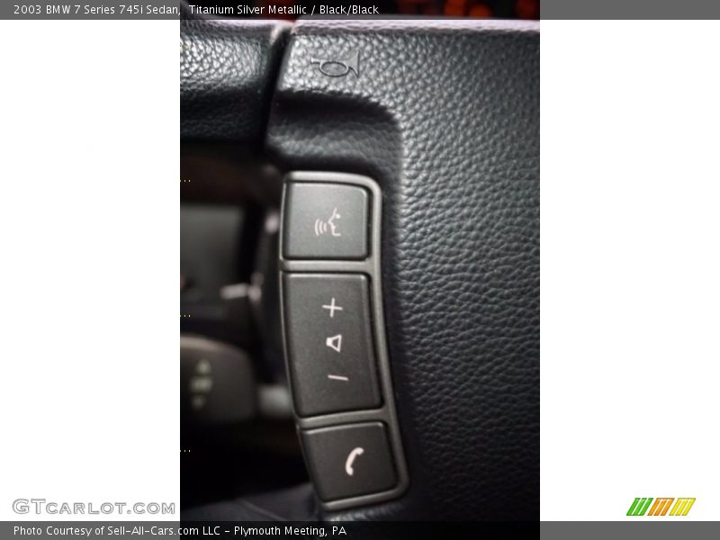 Titanium Silver Metallic / Black/Black 2003 BMW 7 Series 745i Sedan