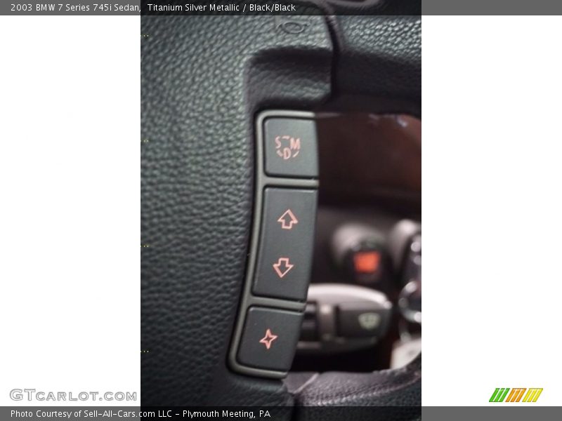 Titanium Silver Metallic / Black/Black 2003 BMW 7 Series 745i Sedan