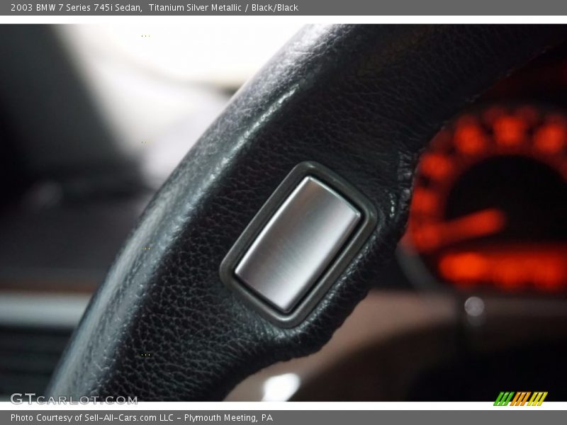 Titanium Silver Metallic / Black/Black 2003 BMW 7 Series 745i Sedan