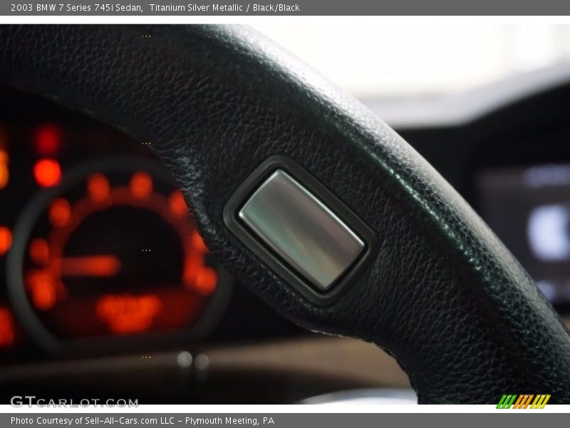 Titanium Silver Metallic / Black/Black 2003 BMW 7 Series 745i Sedan