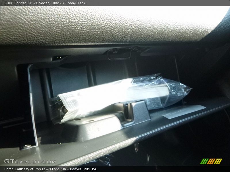Black / Ebony Black 2008 Pontiac G6 V6 Sedan