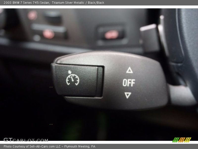 Titanium Silver Metallic / Black/Black 2003 BMW 7 Series 745i Sedan