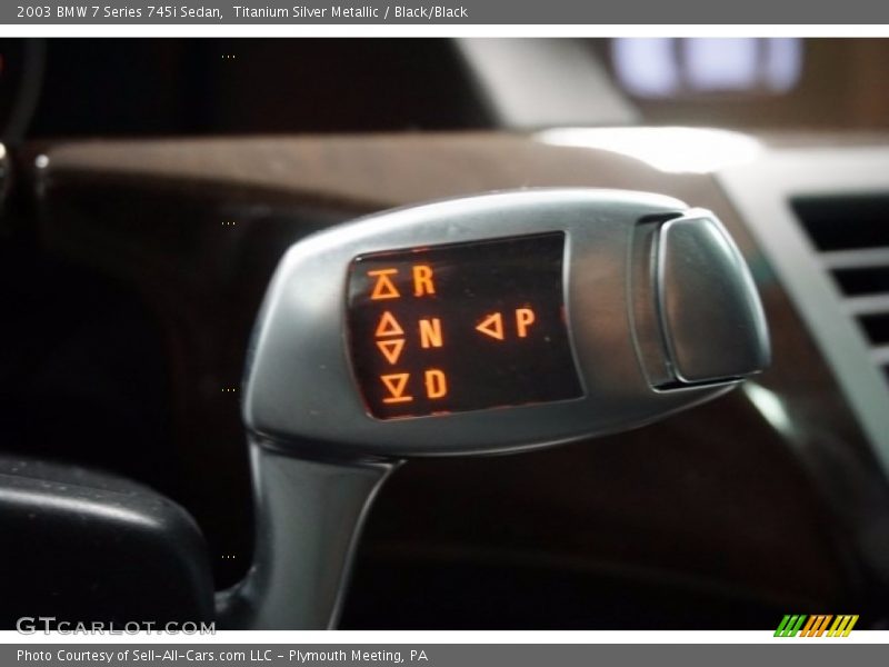 Titanium Silver Metallic / Black/Black 2003 BMW 7 Series 745i Sedan