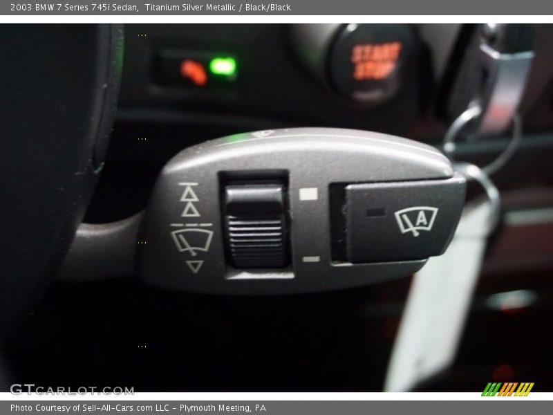 Titanium Silver Metallic / Black/Black 2003 BMW 7 Series 745i Sedan