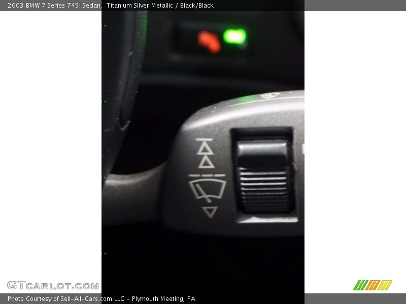 Titanium Silver Metallic / Black/Black 2003 BMW 7 Series 745i Sedan