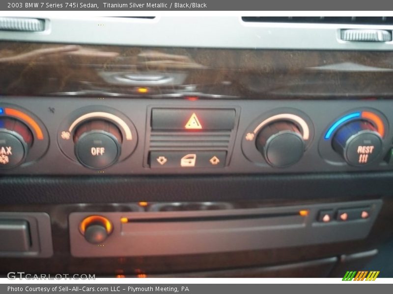 Titanium Silver Metallic / Black/Black 2003 BMW 7 Series 745i Sedan