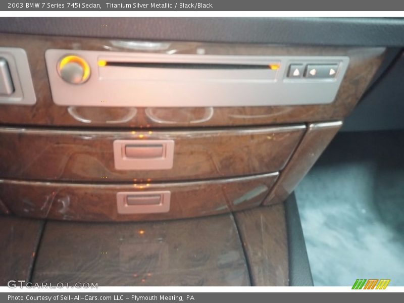 Titanium Silver Metallic / Black/Black 2003 BMW 7 Series 745i Sedan