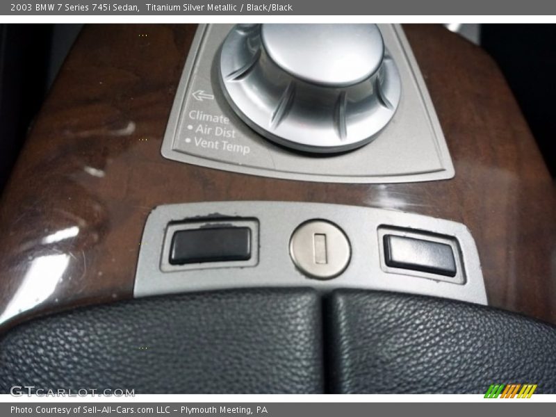 Titanium Silver Metallic / Black/Black 2003 BMW 7 Series 745i Sedan
