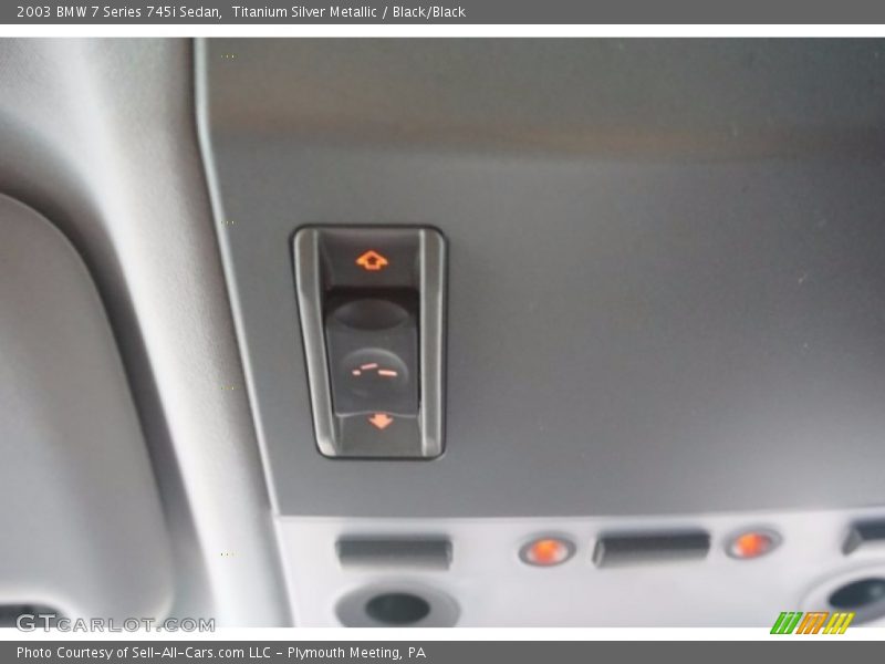 Titanium Silver Metallic / Black/Black 2003 BMW 7 Series 745i Sedan