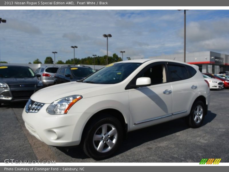 Pearl White / Black 2013 Nissan Rogue S Special Edition AWD
