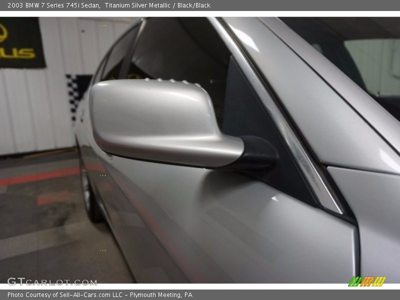 Titanium Silver Metallic / Black/Black 2003 BMW 7 Series 745i Sedan