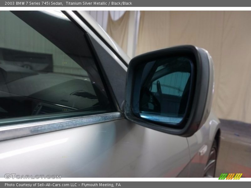 Titanium Silver Metallic / Black/Black 2003 BMW 7 Series 745i Sedan