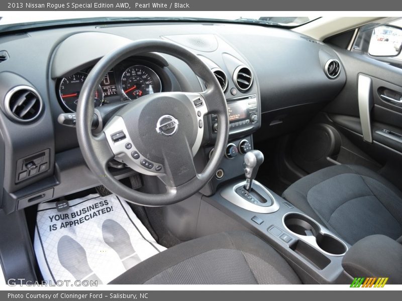 Pearl White / Black 2013 Nissan Rogue S Special Edition AWD