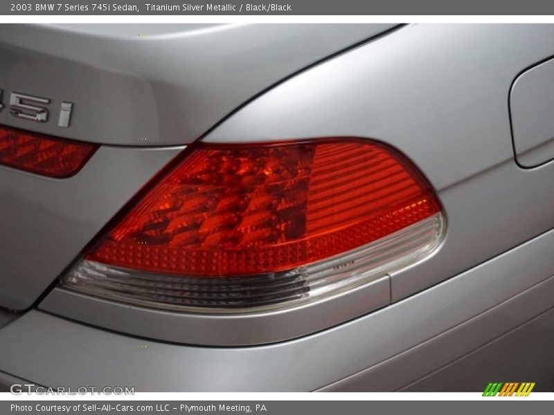 Titanium Silver Metallic / Black/Black 2003 BMW 7 Series 745i Sedan