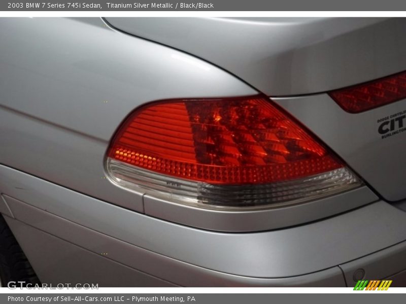 Titanium Silver Metallic / Black/Black 2003 BMW 7 Series 745i Sedan