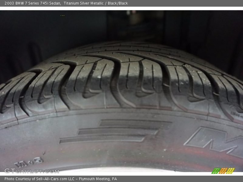 Titanium Silver Metallic / Black/Black 2003 BMW 7 Series 745i Sedan