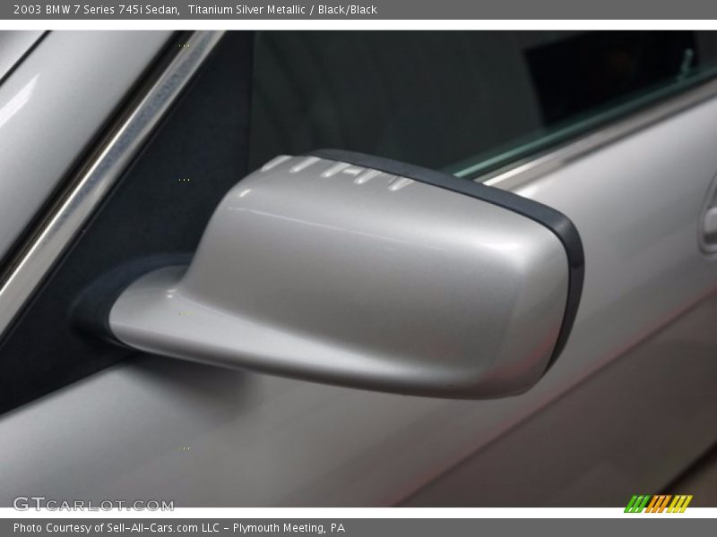 Titanium Silver Metallic / Black/Black 2003 BMW 7 Series 745i Sedan