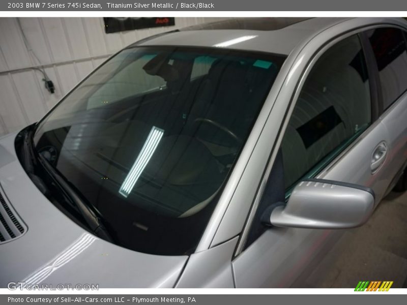 Titanium Silver Metallic / Black/Black 2003 BMW 7 Series 745i Sedan