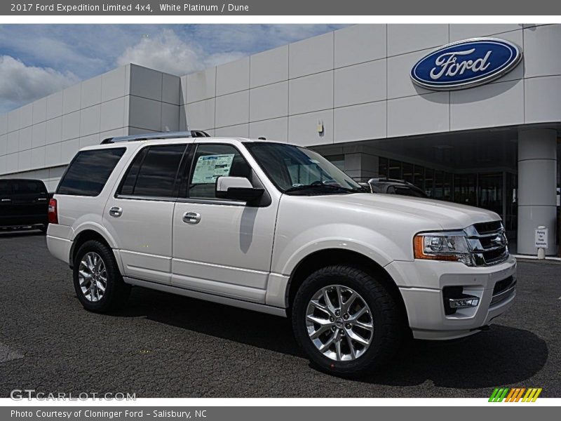 White Platinum / Dune 2017 Ford Expedition Limited 4x4