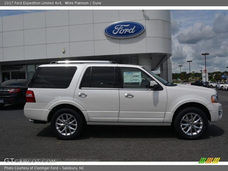 White Platinum / Dune 2017 Ford Expedition Limited 4x4