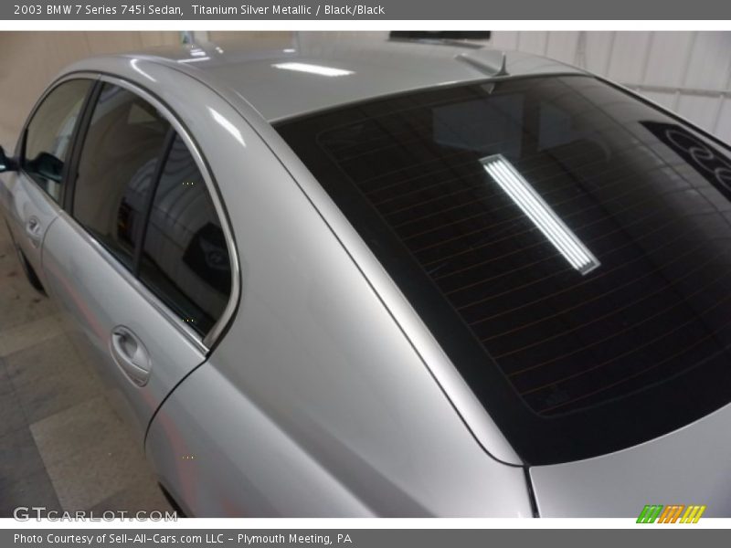 Titanium Silver Metallic / Black/Black 2003 BMW 7 Series 745i Sedan