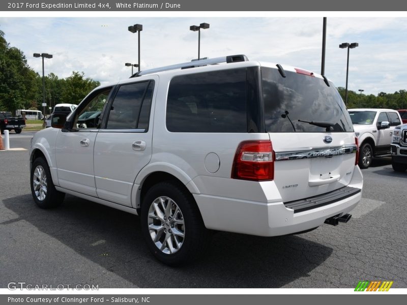 White Platinum / Dune 2017 Ford Expedition Limited 4x4