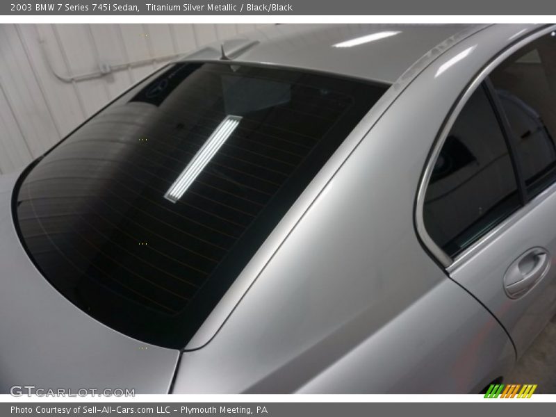 Titanium Silver Metallic / Black/Black 2003 BMW 7 Series 745i Sedan