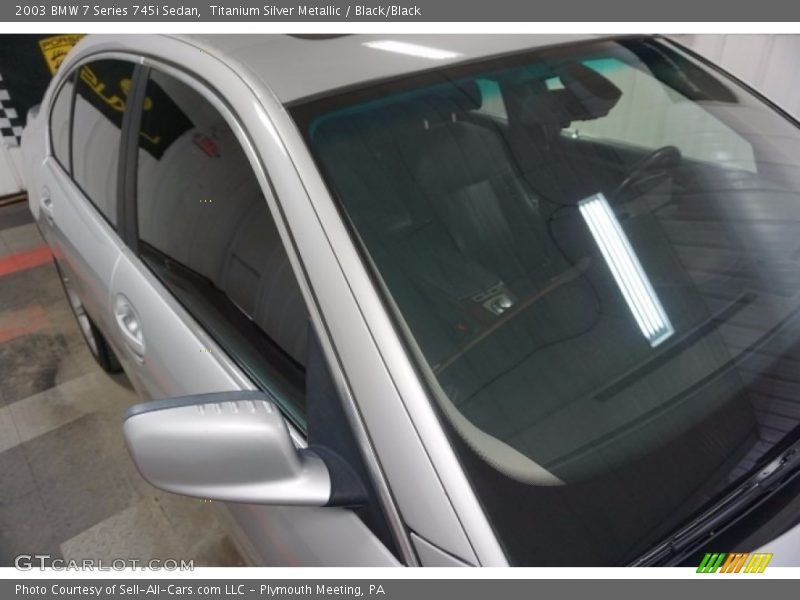 Titanium Silver Metallic / Black/Black 2003 BMW 7 Series 745i Sedan