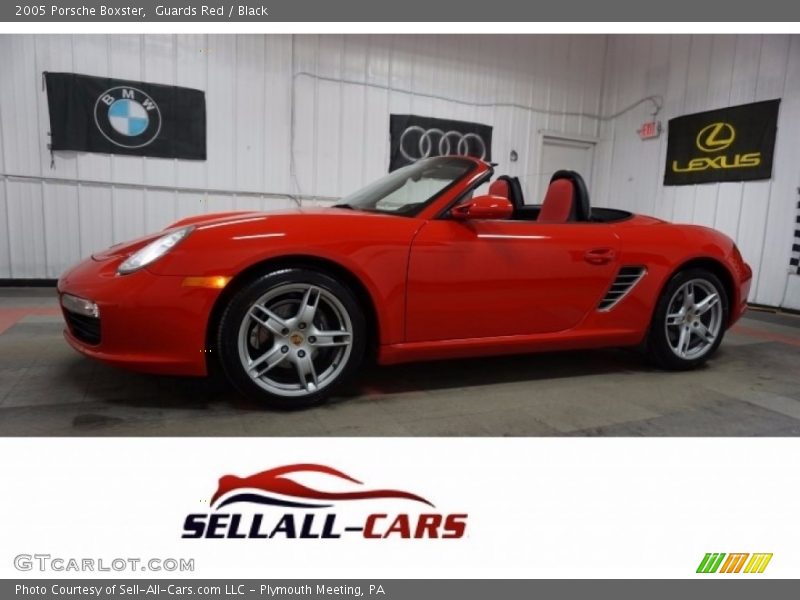 Guards Red / Black 2005 Porsche Boxster