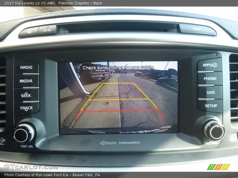 Controls of 2017 Sorento LX V6 AWD